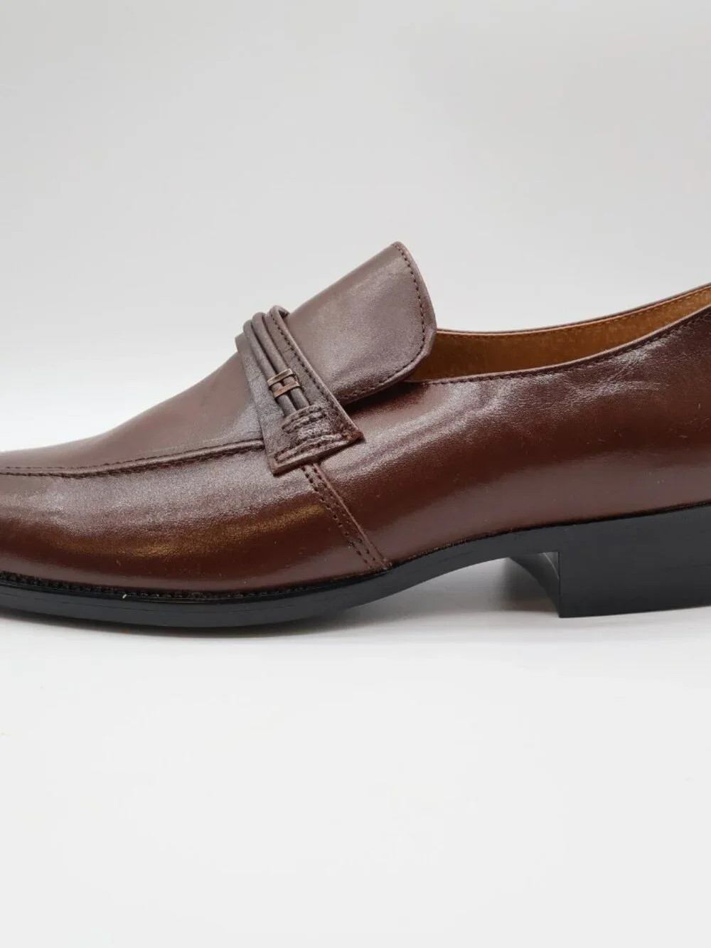 Barclay Men's 10.5 D Brown Leather Slip-On Dress Loafers Vintage USA Made